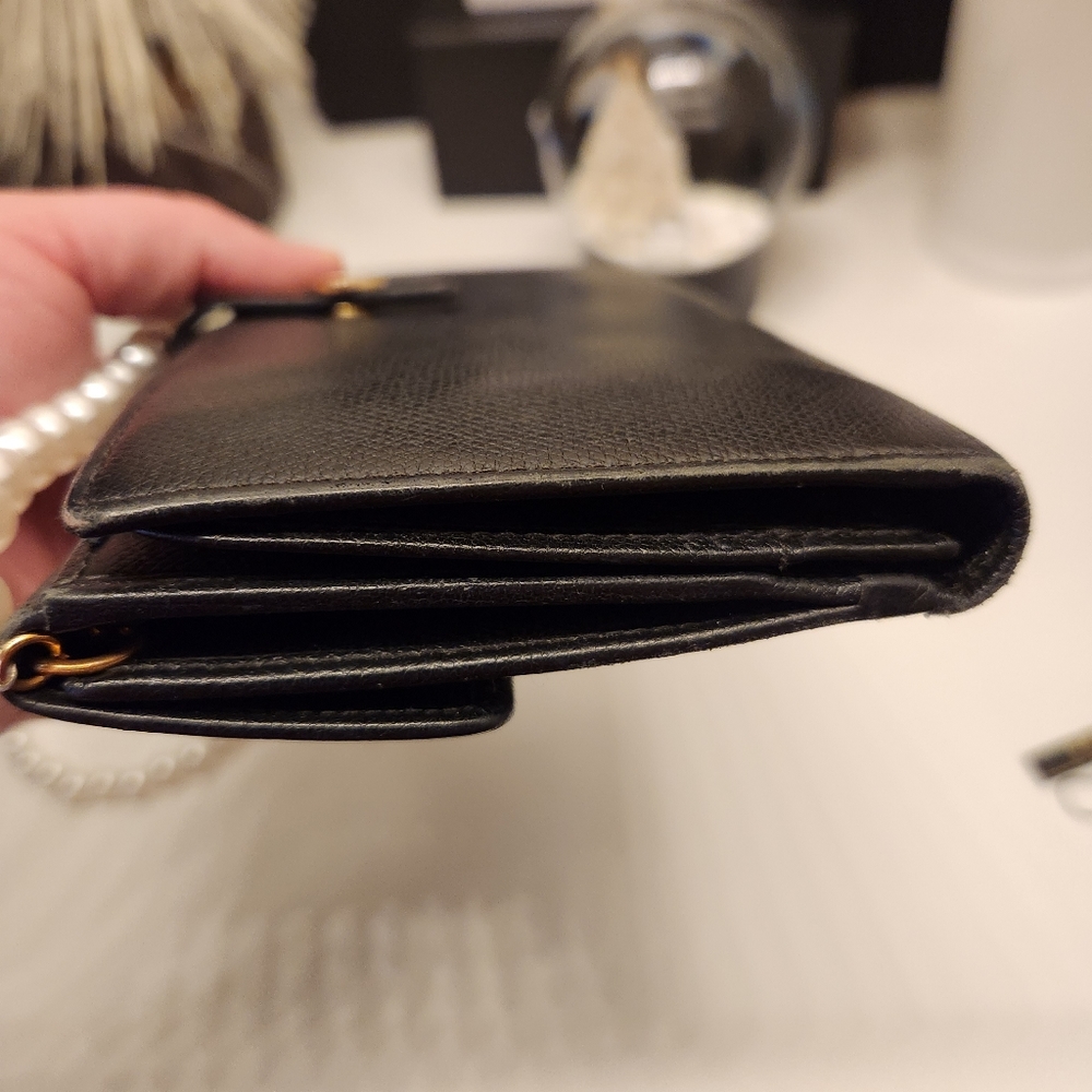 ‼️SOLD‼️. CHANEL Sevruga Leather French Purse / WOC - Picture 2 of 16